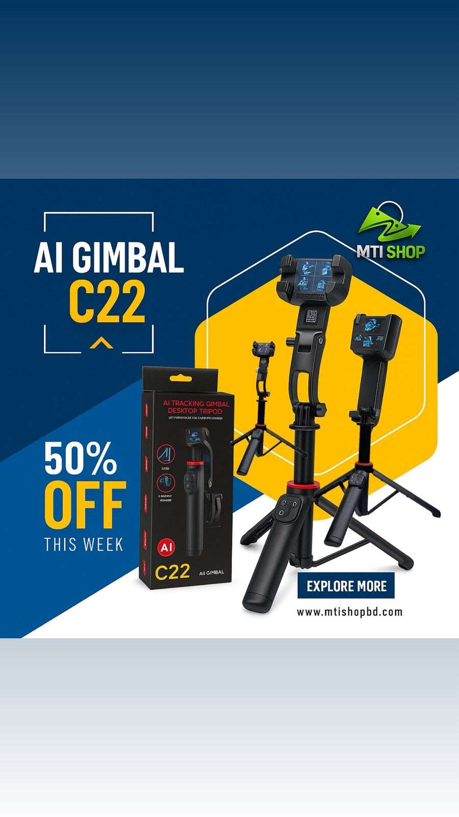 WhatsApp-Image-2026-07-01-at-5.11.13-PM.jpeg C22 Ai Face Tracking Gimbal Tripod - Image 1